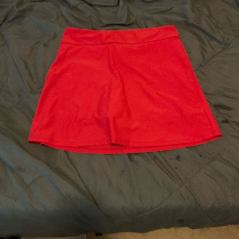 Vibrant Red Skirt